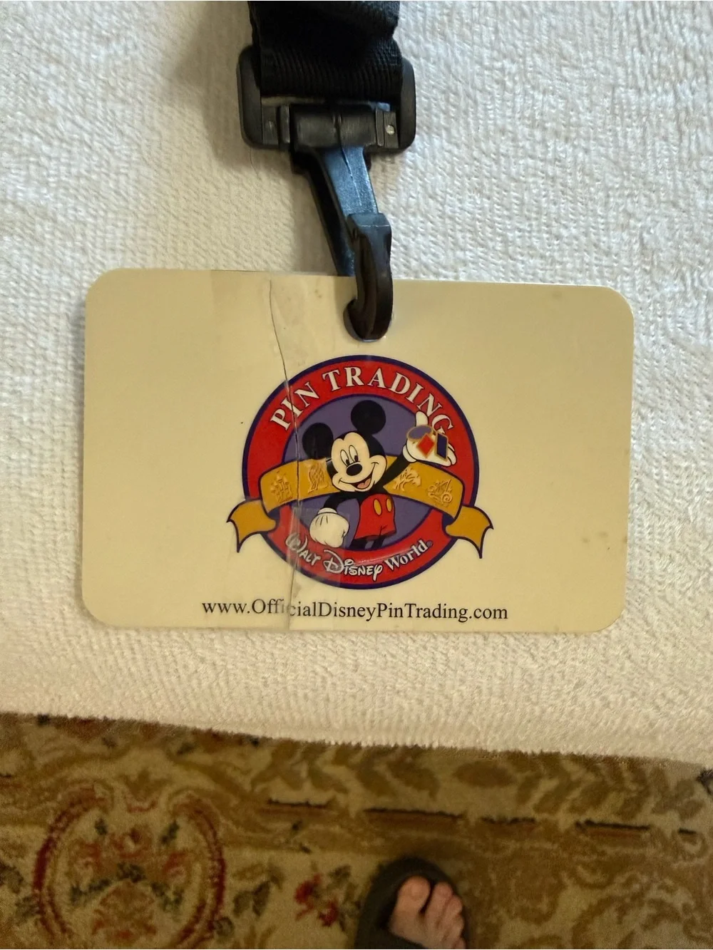 Disney Black Lanyard with Colorful Enamel Character Pins